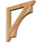Ekena Millwork Westlake Slat Rough Sawn Bracket, Western Red Cedar, 4"W x 38"D x 38"H BKT04X38X38WTL06RWR - alternate 1